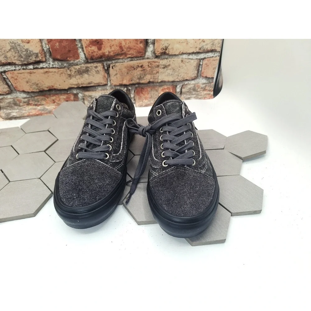 Vans x Quasi Skate Old Skool 2022 Asphalt Grey Washed Denim Look Black Men Sz 7 - Picture 4 of 12
